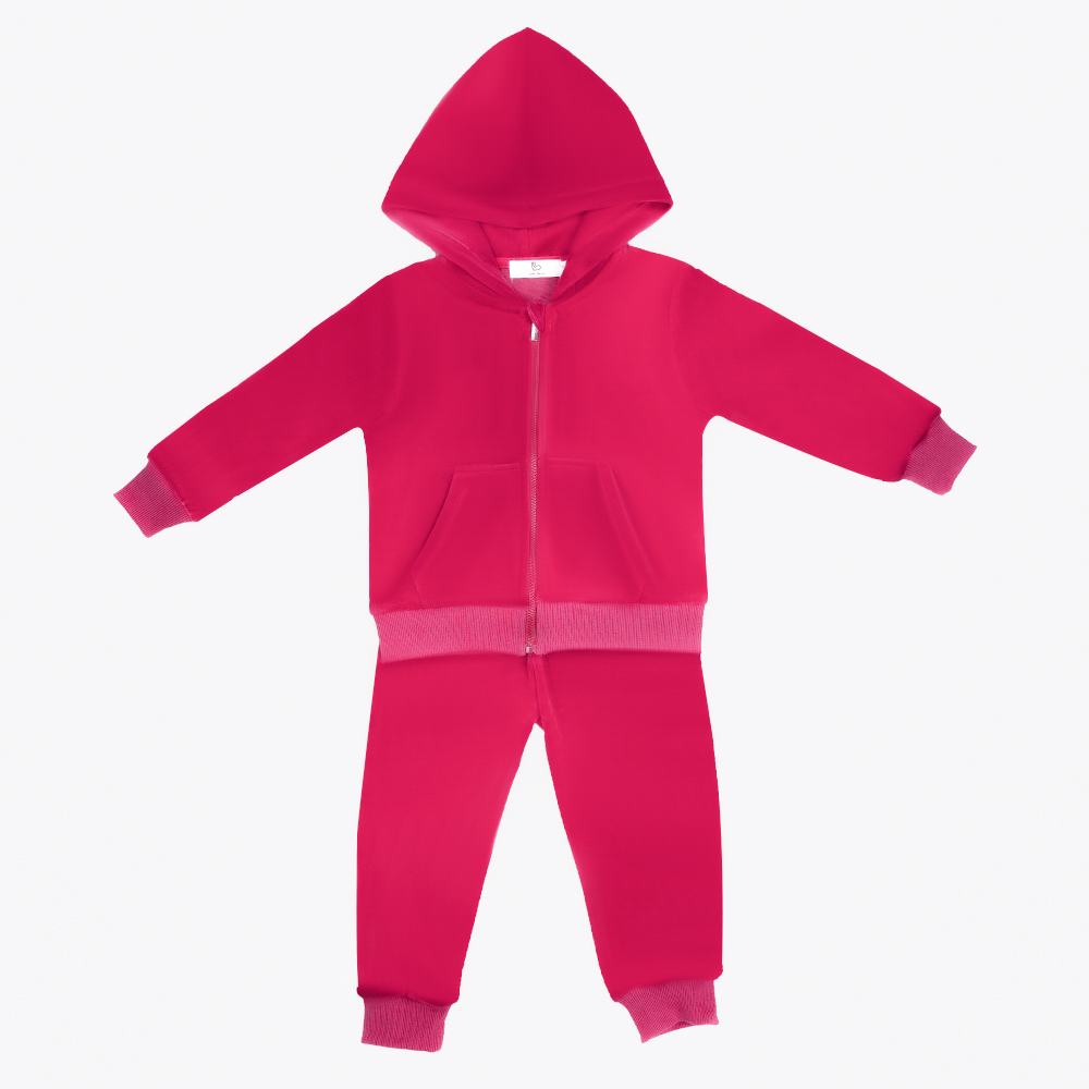 Fleece Full- Zip Hoodie And Trouser set